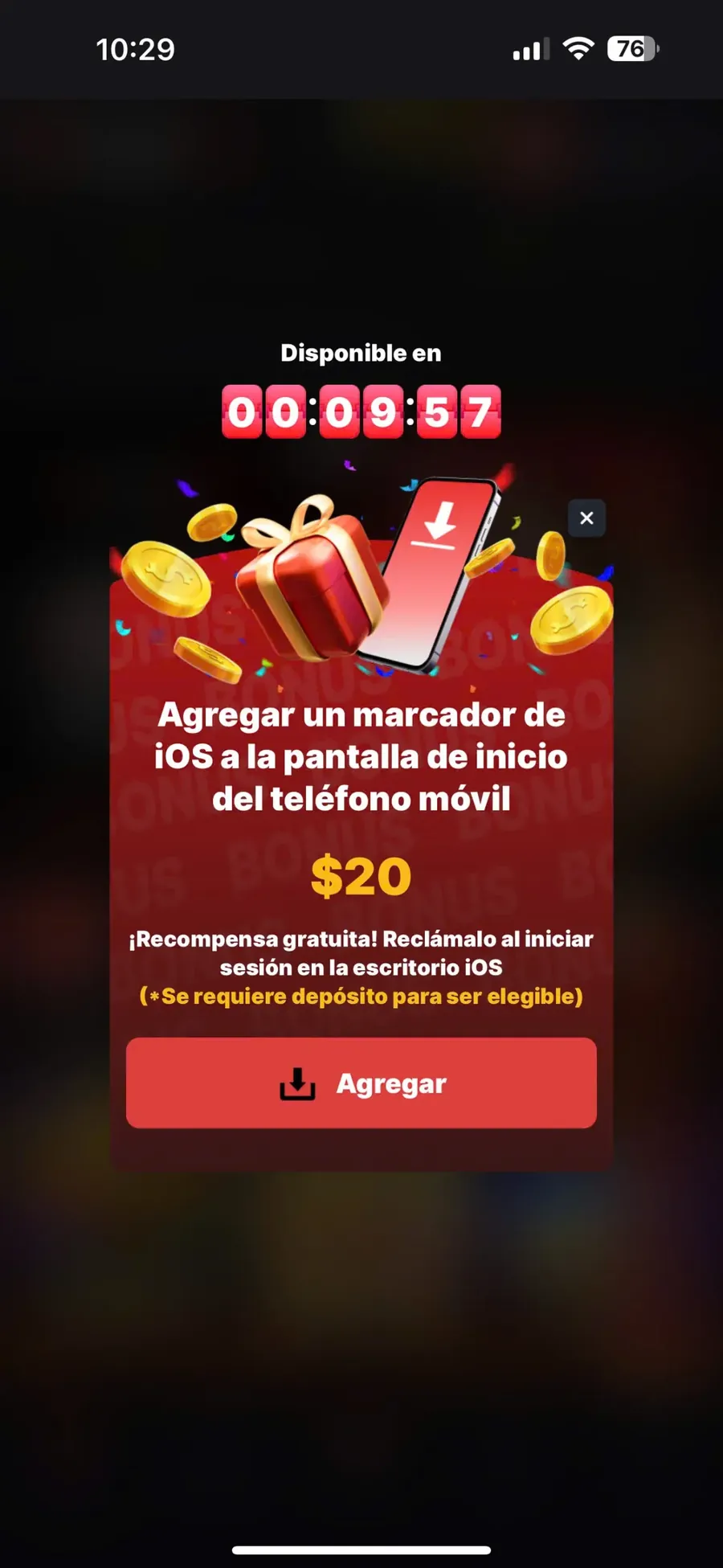 App móvil oficial de Loco 777